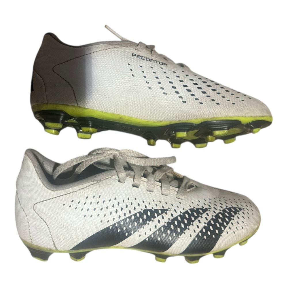 Adidas Predator Youth Soccer FG Cleats - White & Black - Picture 5 of 11